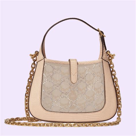 gucci crystal lizard jackie|Gucci lizard bag.